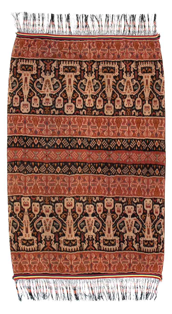 Man's Ceremonial Ikat Mantle (Hinggi)