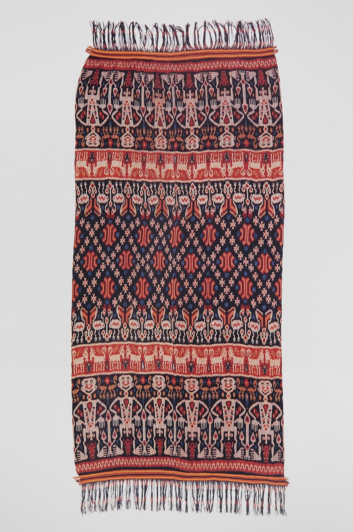 Man's Ceremonial Ikat Mantle (Hinggi Kombu)