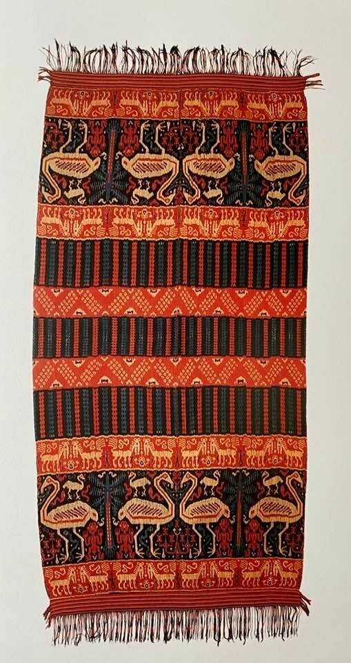 Man's Ceremonial Ikat Mantle (Hinggi)
