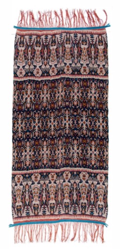 Man's Ceremonial Ikat Mantle (Hinggi)