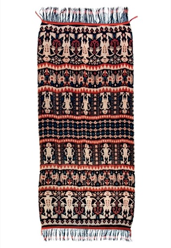 Man's Ceremonial Ikat Mantle (Hinggi)