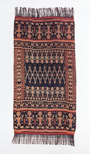 Man's Ceremonial Ikat Mantle (Hinggi Kombu)
