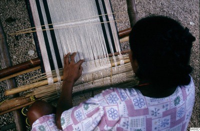 Backstrap loom work